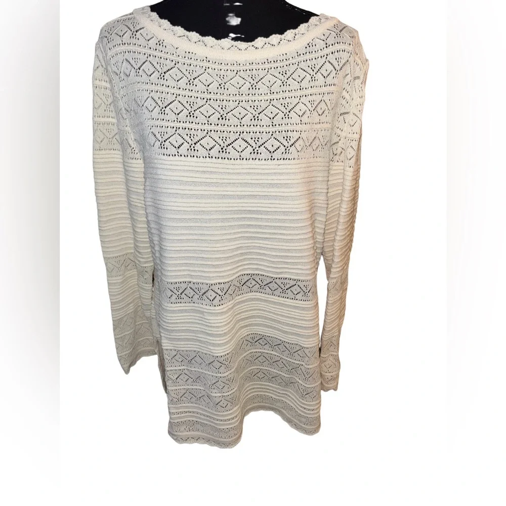 St John Collection by Marie Gray NEW with tags cream knit sweater size 12 - Picture 1 of 8